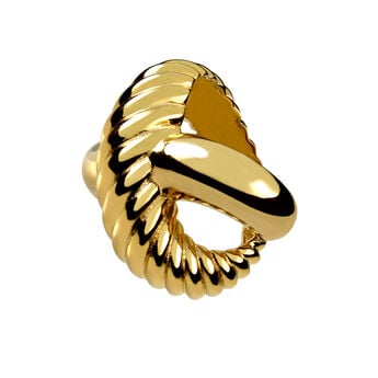 Gold smooth and cabled cross ring , J00224-02-NEW,hi-res
