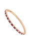 Ring in 9k rose gold with red rubies and diamonds, J05049-03-RU