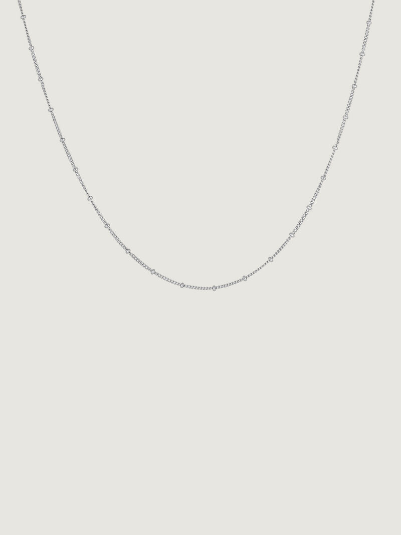 925 Silver chain with small balls image number 0