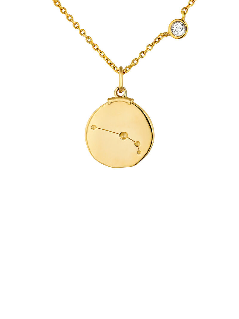 Aries Charm made of 925 silver bathed in 18K yellow gold. image number 8