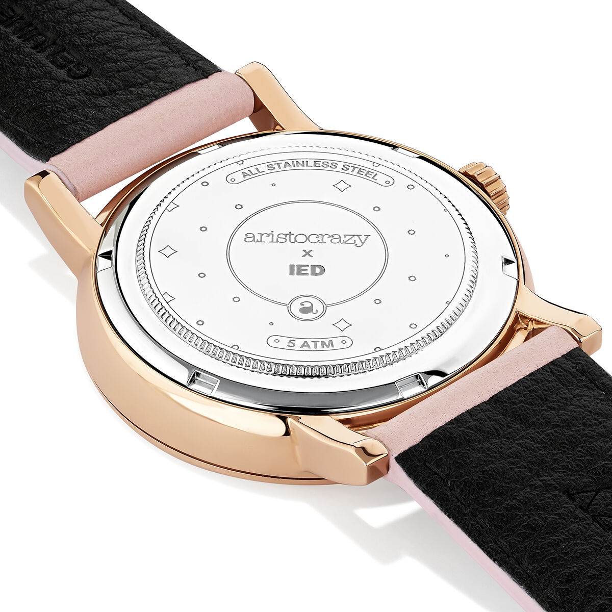 Watercolors pink watch, W45A-PKPKPK-LEPK, hi-res