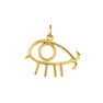 Gold-plated silver eye charm  , J04842-02
