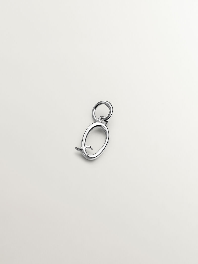 925 Silver Charm with initial Q image number 1