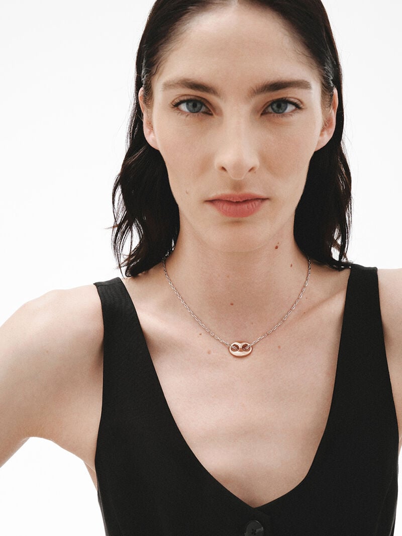 925 silver charm bathed in 18k rose gold image number 3
