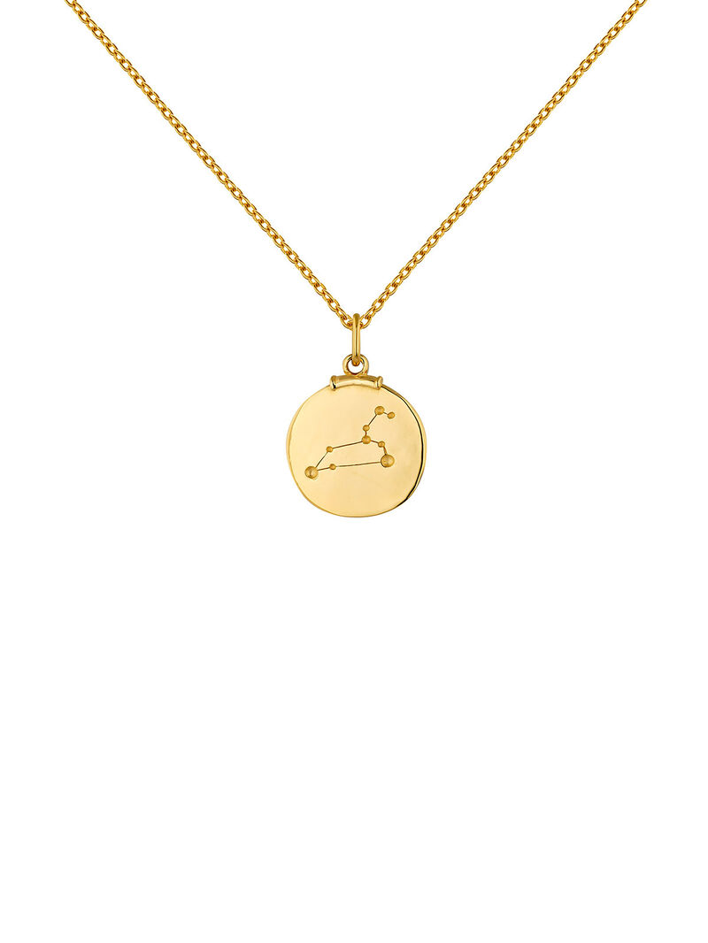 925 Silver Leo Charm bathed in 18K yellow gold image number 7