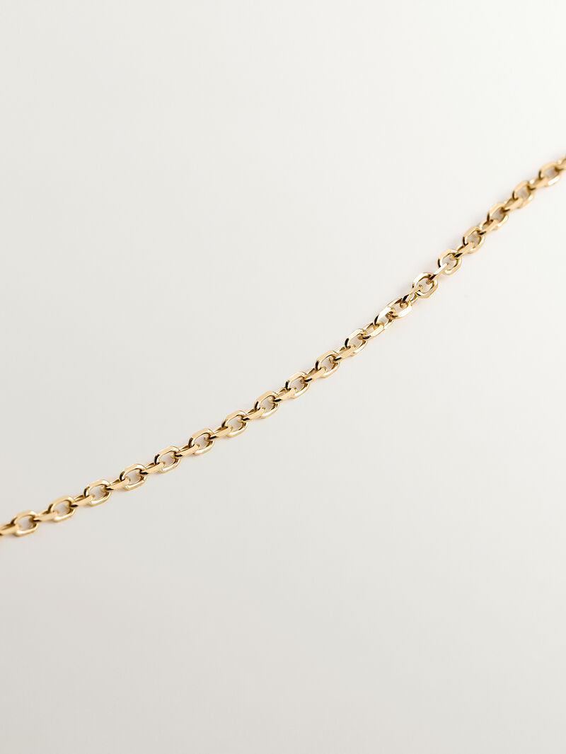9K Yellow Gold Pendant with Ruby and Diamond. image number 6