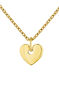 Collier pendentif coeur argent plaqué or , J04848-02