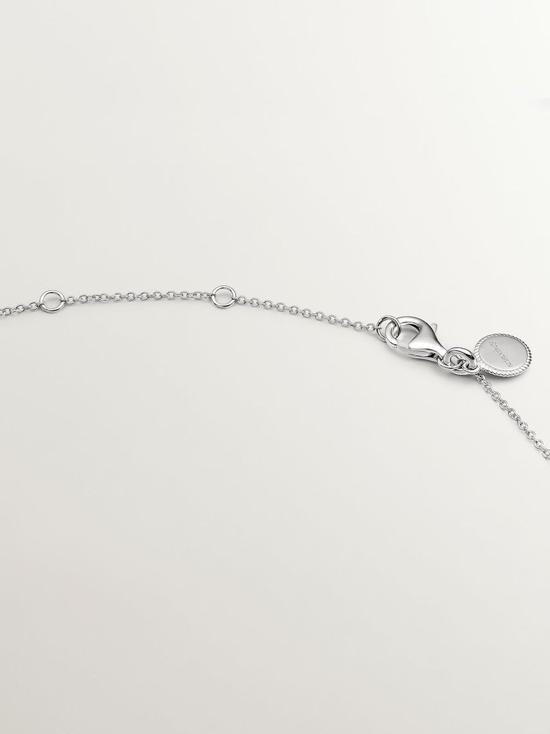 925 Silver pendant with circle of black spinels image number 6