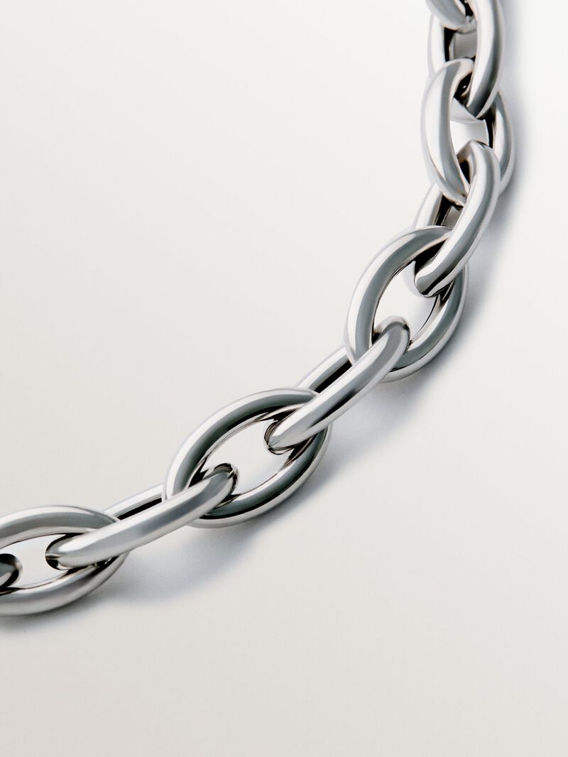 925 silver chain with oval links image number 2