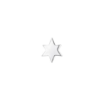 Piercing étoile en or blanc 18 Kt, J03834-01-H-18,hi-res