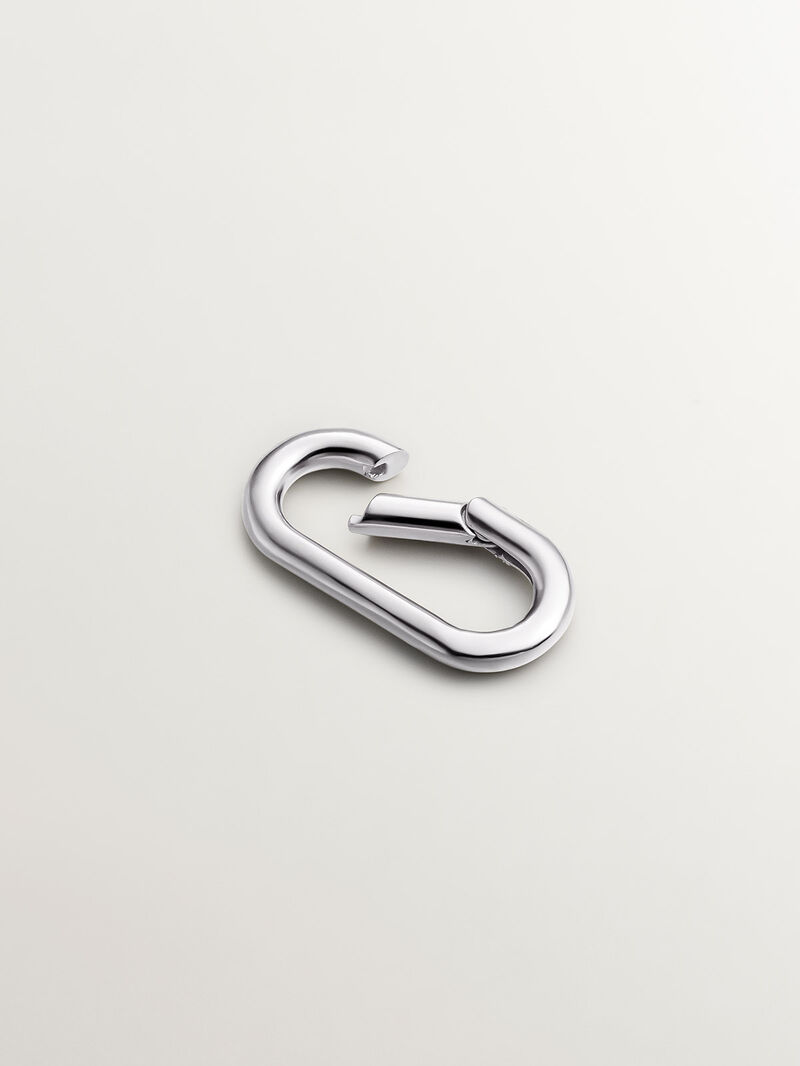 925 Silver Oval Carabiner image number 2