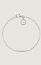 Pulsera esclava de plata con corazón interior, J05164-01