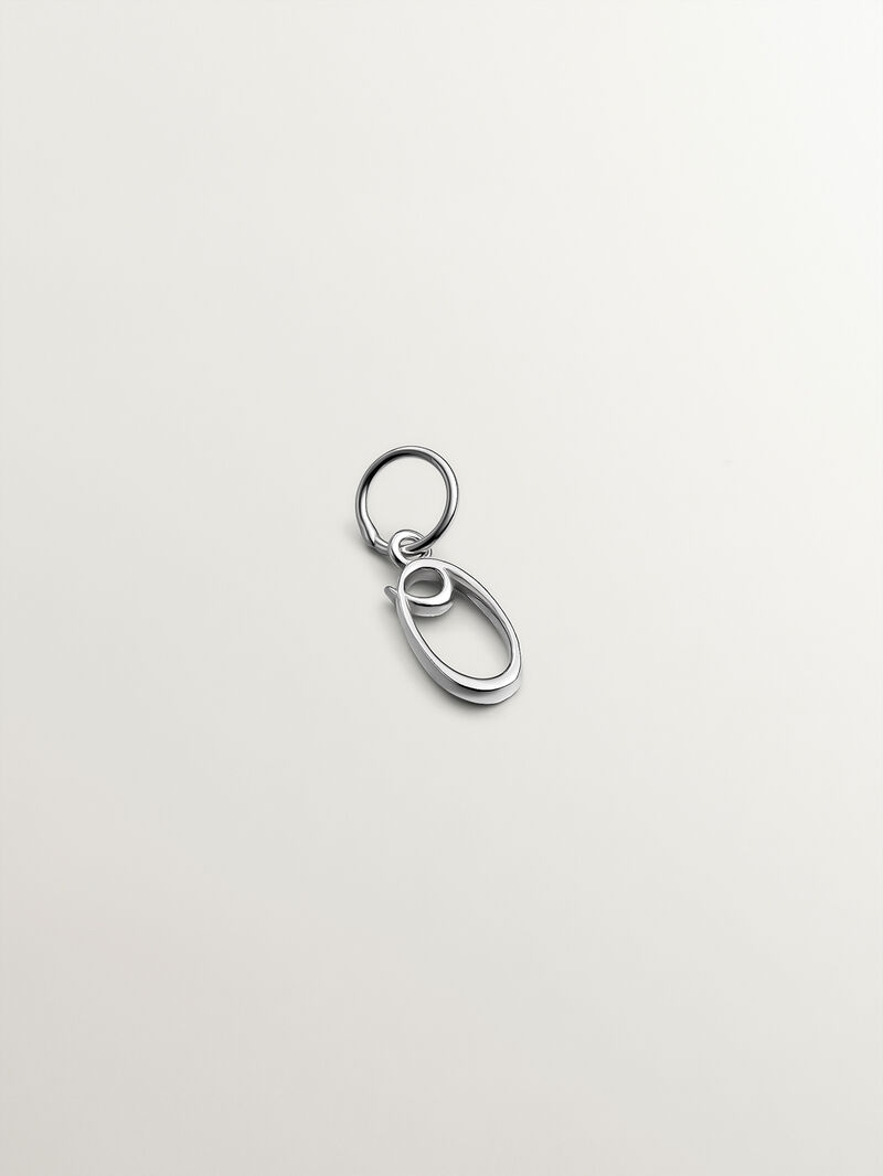 925 Silver charm with initial O image number 0