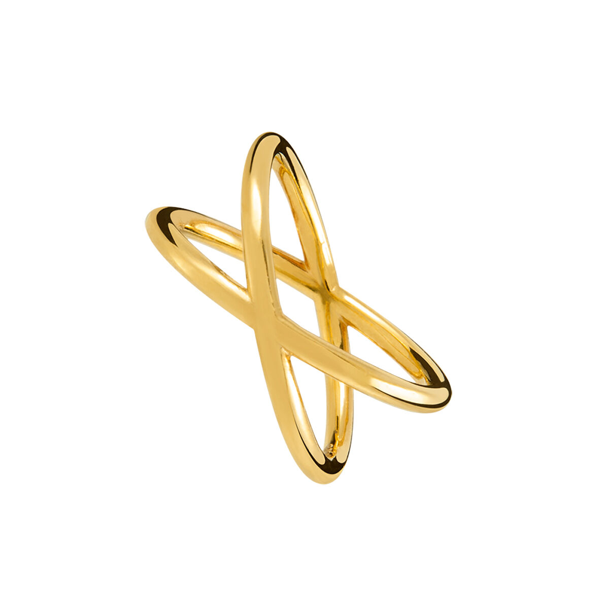 Gold plated silver fine cross ring , J01258-02, hi-res