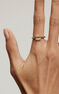 Gold-plated silver ring with white topaz, J04920-02-WT