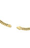 Flat curb chain in 18k yellow gold-plated silver , J05339-02-45