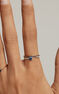 Bague ouverte saphir et diamants or blanc , J04064-01-BS