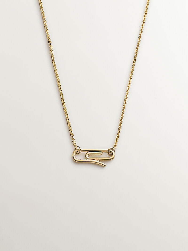 18K Yellow Gold Clip-On Pendant image number 0