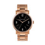 Brooklyn watch pink bracelet black face, W45A-PKPKBL-AXPK