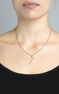 Large rose gold-plated silver T initial charm  , J04642-03-T