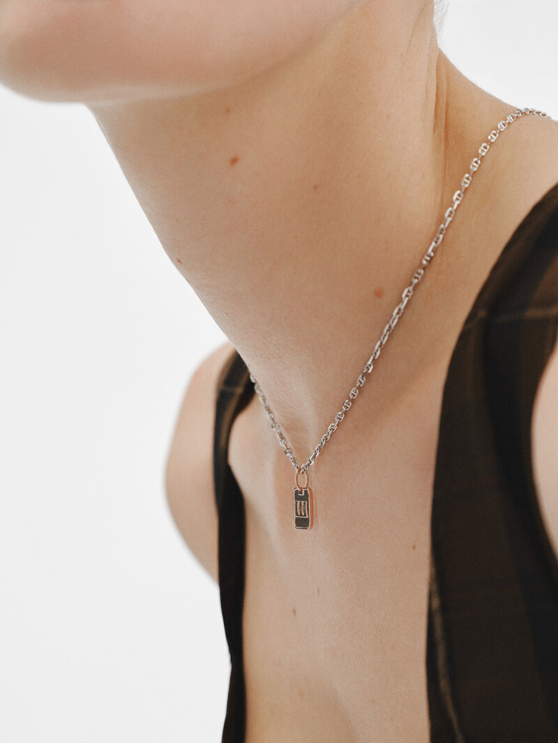 925 silver charm bathed in 18k rose gold with number 3 image number 3