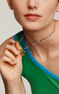 Charm medalla inicial N artesanal plata recubierta oro , J04641-02-N