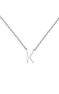 White gold Initial K necklace , J04382-01-K