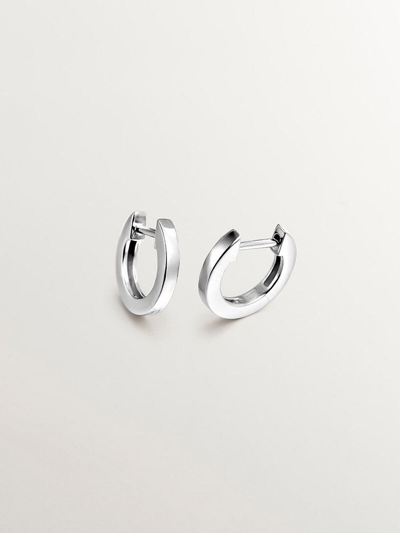 Small 925 silver hoop earrings image number 0