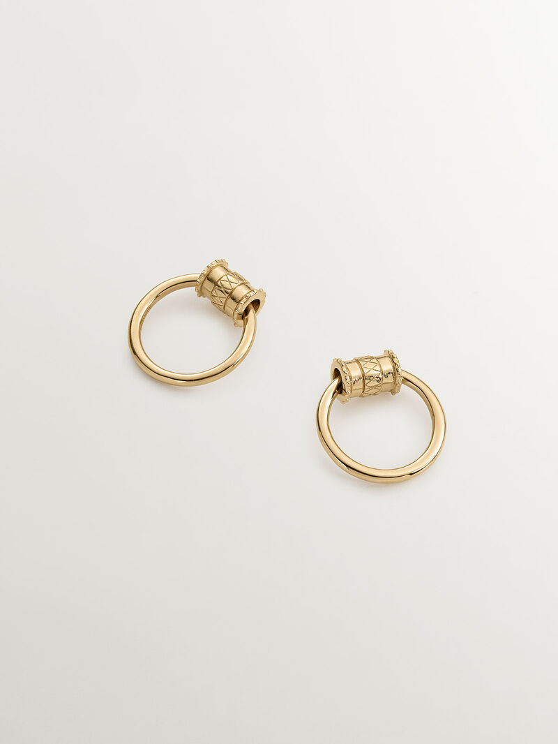 18K yellow gold plated 925 sterling silver earring image number 0
