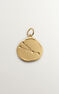 18 kt yellow gold-plated sterling silver Taurus medal charm, J04780-02-TAU