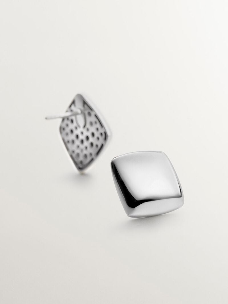 925 silver earrings with square shape image number 4
