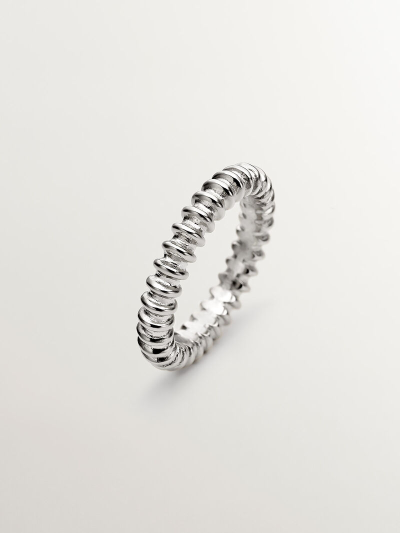925 Silver Ring with Relief image number 0