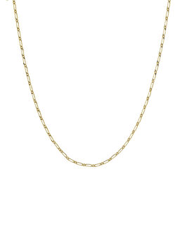 Thin chain with different links in 9k yellow gold, J05329-02,hi-res