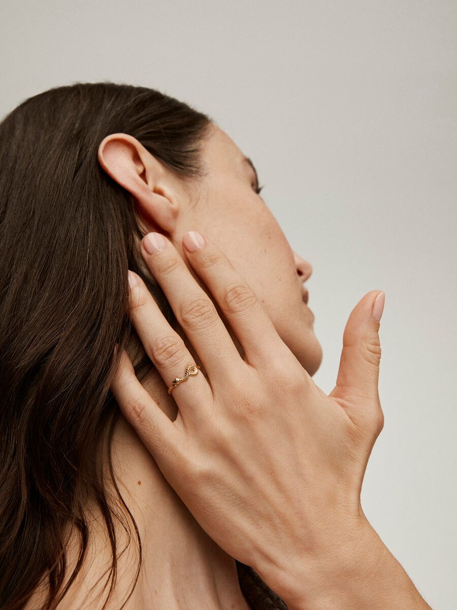 analizar rechazo Credo Anillo de plata con serpiente enroscada | Aristocrazy