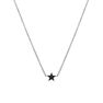 Silver star necklace with spinels, J01863-01-BSN