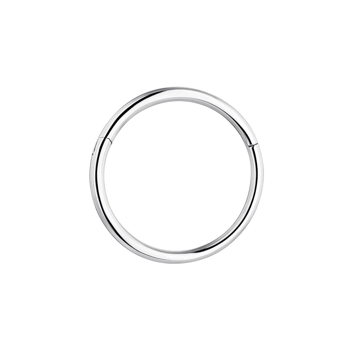 Single 9kt white gold small hoop earring, J05128-01-H, hi-res