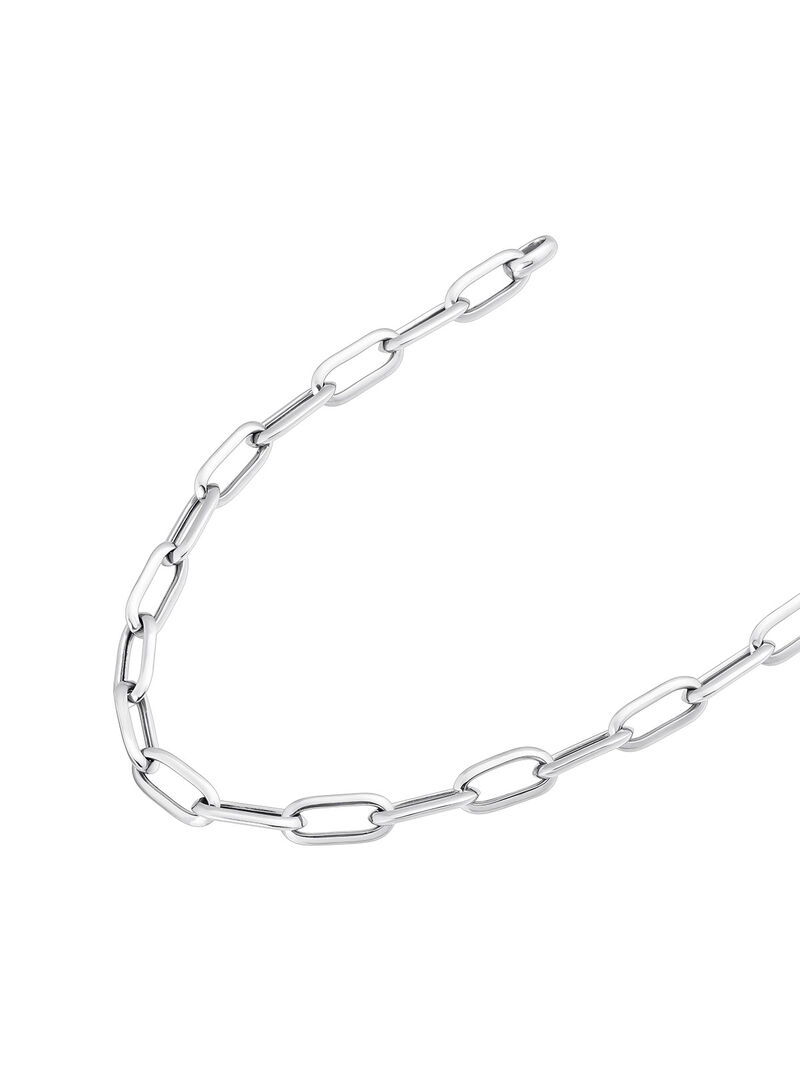 925 Silver rectangular link chain image number 7