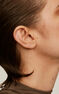 Boucle d’oreilles à l’unité en or blanc 18 K avec des mini diamants de 0,03 carat, J00887-01-03-H