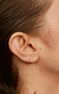 Boucle d’oreilles à l’unité en or blanc 18 K avec des mini diamants de 0,03 carat, J00887-01-03-H