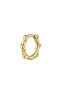Piercing anneau texturé en or jaune 9 K, J05180-02-H