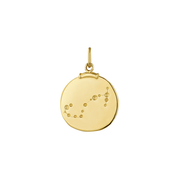 Charm escorpio plata recubierta oro  , J04780-02-ESC, mainproduct