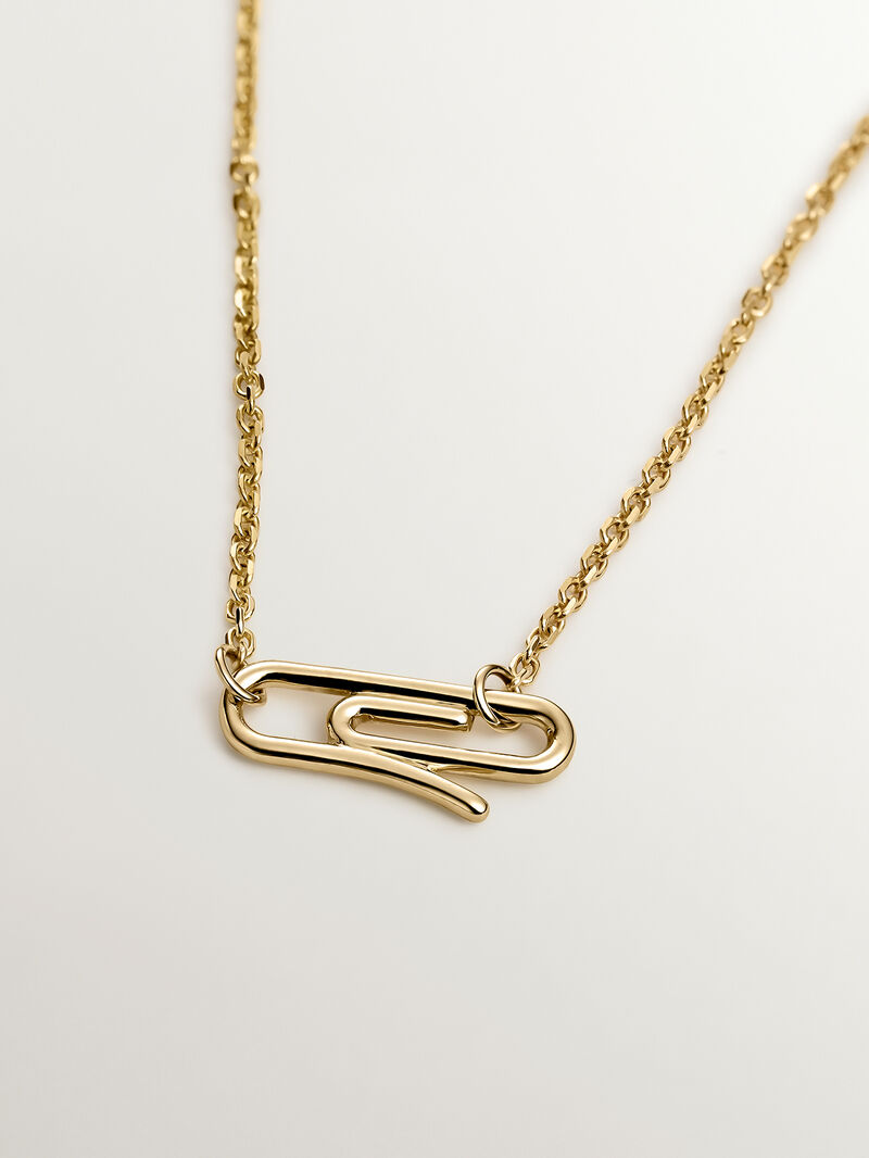 18K Yellow Gold Clip-On Pendant image number 1