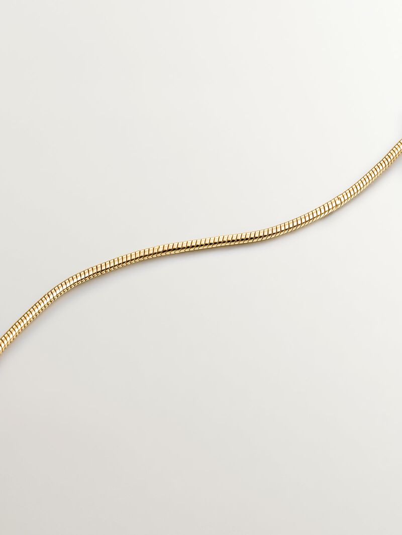 925 silver pendant bathed in 9k yellow gold with bearded links and geometric reason image number 4