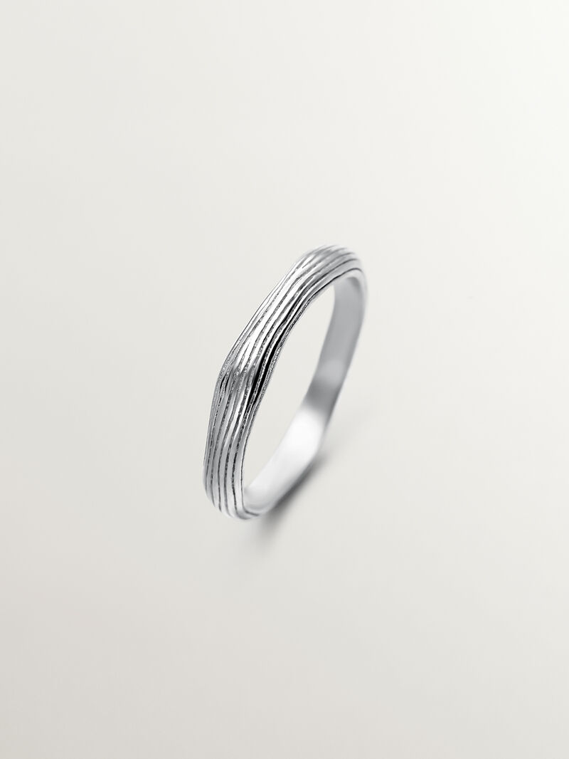 925 Silver Ring with Relief image number 0