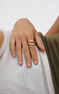 Gold plated open snake ring, J00305-02
