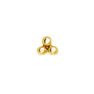 Gold earring piercing with three spheres, J03833-02-H