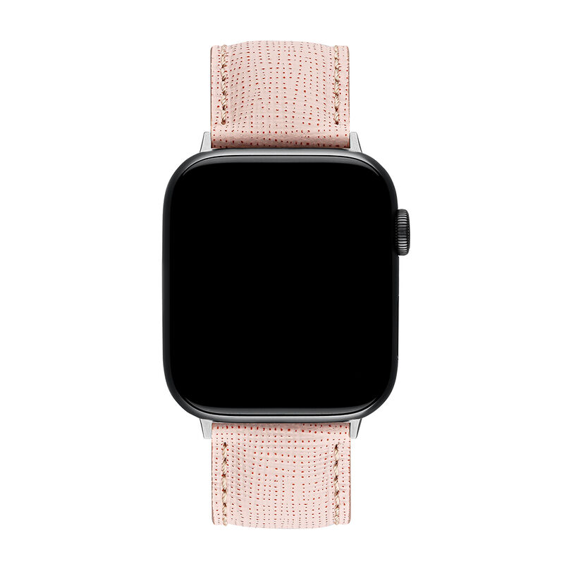 Pink leather Apple Watch strap, IWSTRAP-PK, hi-res