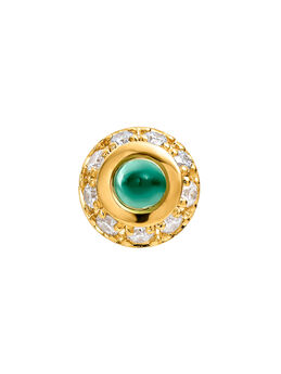 First use 18kt orange gold piercing with green onyx and diamonds, J05244-02-GO-H-18,hi-res