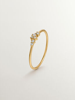 Ring in 9k yellow gold with 0.074ct diamonds , J04954-02,hi-res