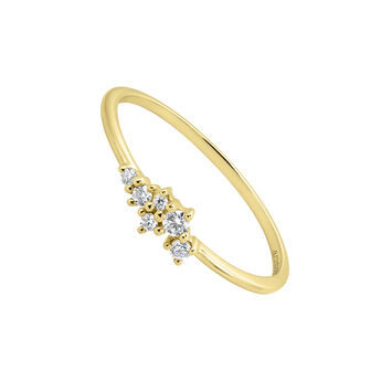 Ring in 9k yellow gold with 0.074ct diamonds , J04954-02,hi-res